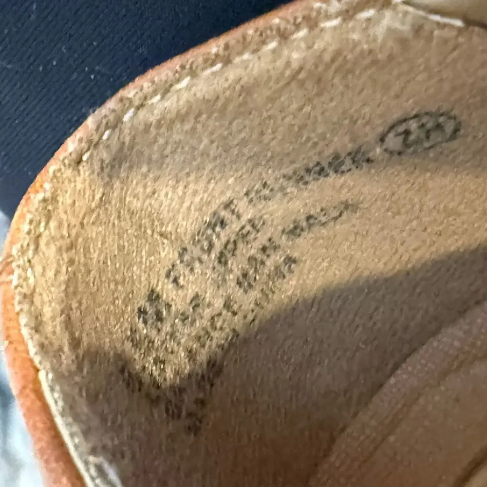 Aerosoles Camel Brown Leather Front Runner Flats Size 6.5